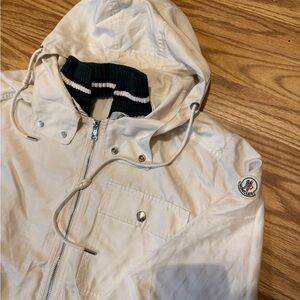 Moncler cream light full zip jacket